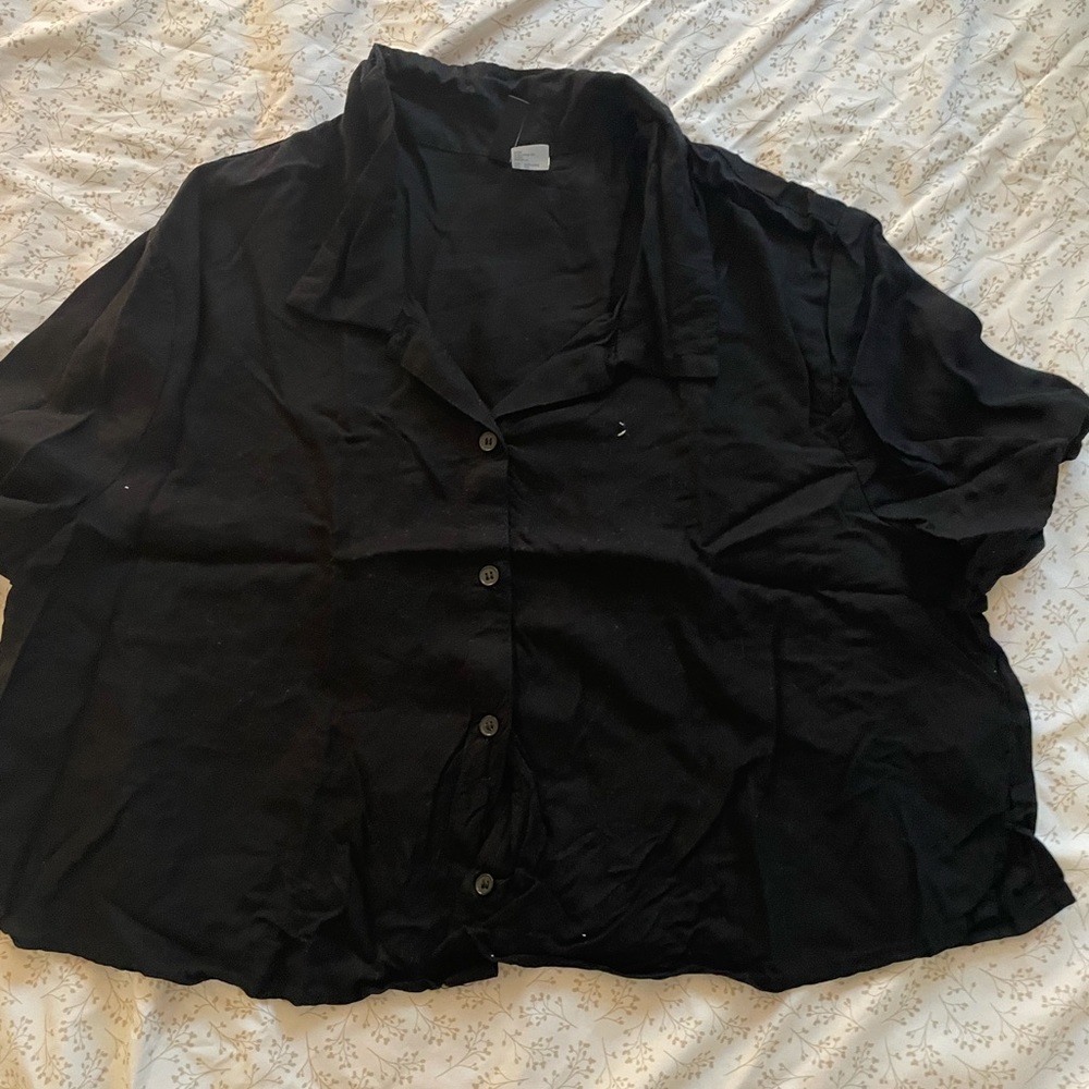 Black H&M xl crop top